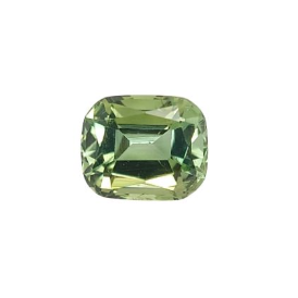 0.8ct Natural light Green Tourmaline Cushion Cut Loose Gemstone from Afghanistan