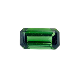 1ct Natural Green Tourmaline Emerald Cut Loose Gemstone from Afghanistan
