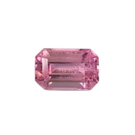 1.3ct Natural Pink Tourmaline Emerald Cut Loose Gemstone from Afghanistan