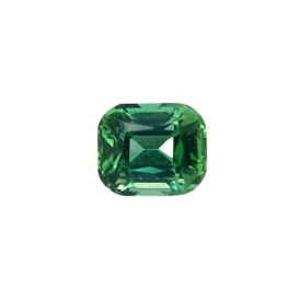 0.42ct Natural Green Tourmaline Cushion Cut Loose Gemstone from Afghanistan
