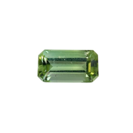 1.08ct Natural Light Green Tourmaline Emerald Cut Loose Gemstone from Afghanistan