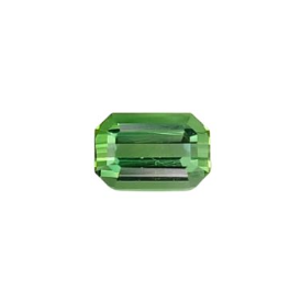 0.59ct Natural Green Tourmaline Emerald Cut Loose Gemstone from Afghanistan