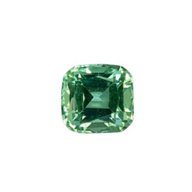 0.45ct Natural Light Seaform Green Tourmaline in Cushion Cut From Afghanistan