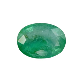 1.02ct Natural Emerald Oval Shape Loose Gemstone from Panjshir Afghanistan