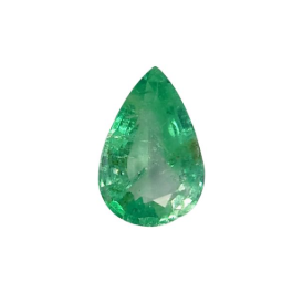 1.04ct Natural Emerald Pear Shape Loose Gemstone from Panjshir Afghanistan