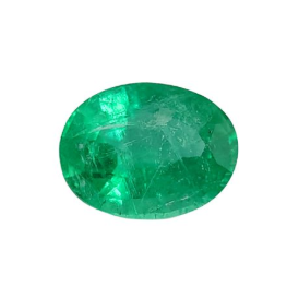 1.63ct Natural Green Emerald Oval Cut From Panjshir Afghanistan