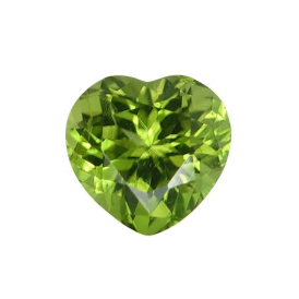 3.09ct Natural Stunning Peridot Heart Cut From Pakistan