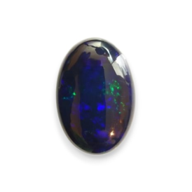 5.82ct Natural Cab Black Opal from Ethiopia