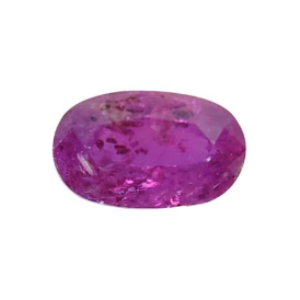 1.41ct Natural Magenta Pinkish Red Ruby Oval Cut From Afghanistan
