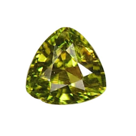 Faceted Demantoid Garnet