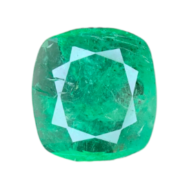 4.30 ct Natural Emerald loose gemstone cushion cut from Pakistan
