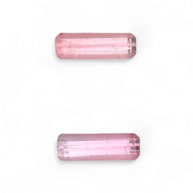 3.40 ct Natural Pink Tourmaline loose gemstone pair