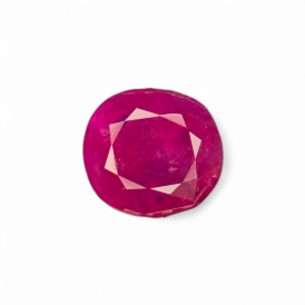0.95ct Natural Ruby loose gemstone oval cut HGTL certified