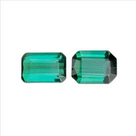 1.75 ct Natural Bluish Green Tourmaline gemstones octagon shape