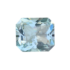 5.45ct Natural Aquamarine loose gemstone octagon blue