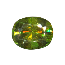 1.50ct Natural Sphene Titanite loose gemstone oval shape from Pakistan