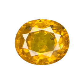 2.15ct Natural Sapphire loose gemstone oval shape yellow