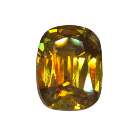 1.50ct Natural Sphene Titanite Loose Gemstone Yellow Cushion Shape