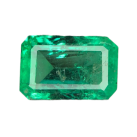 1.05ct Natural Emerald loose gemstone octagon shape from Panjshir