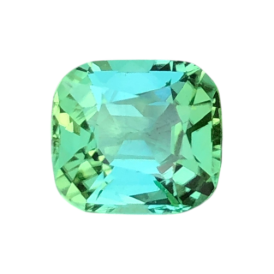 2.05ct Natural Tourmaline loose gemstone cushion cut Mint Blue