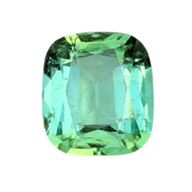 2.25ct Natural Tourmaline loose Gemstone cushion shape mint blue