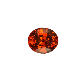 Mandarin Garnet 2.7 carats on Precision Oval Cut from Tanzania