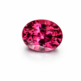 Malaya Garnet 2.3 carats in Fancy Oval Cut from Madagascar