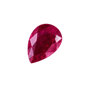 1.55 Ct Natural Ruby Pear Cut From Tanzania